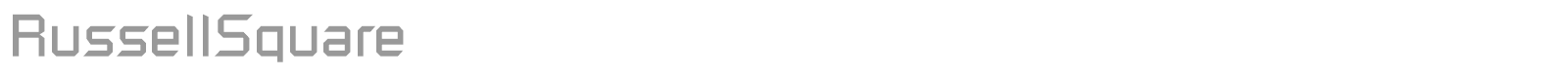 RussellSquare font preview
